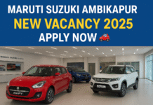 Maruti Suzuki Ambikapur Recruitment 2025 | Apply Now
